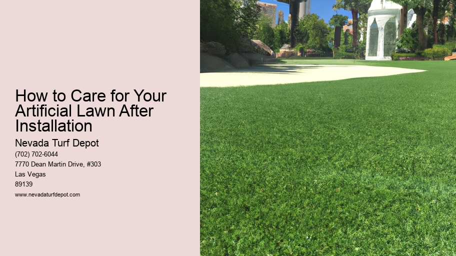 How to Care for Your Artificial Lawn After Installation