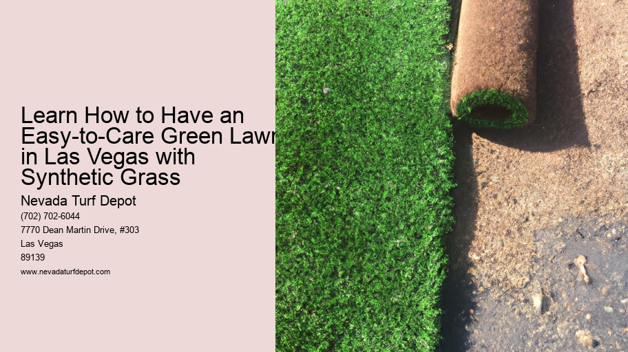 Learn How to Have an Easy-to-Care Green Lawn in Las Vegas with Synthetic Grass