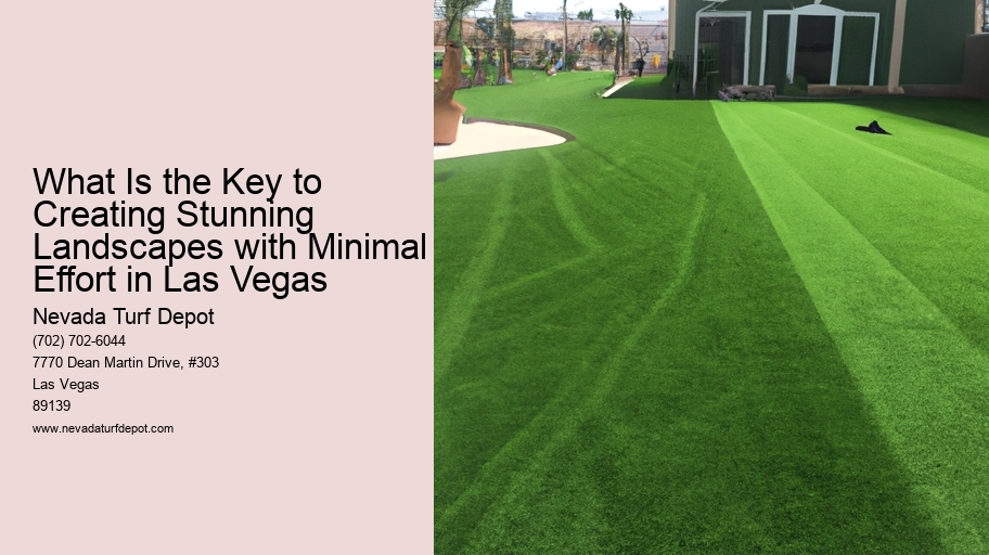 What Is the Key to Creating Stunning Landscapes with Minimal Effort in Las Vegas